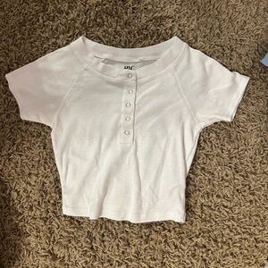 PacSun white crop top